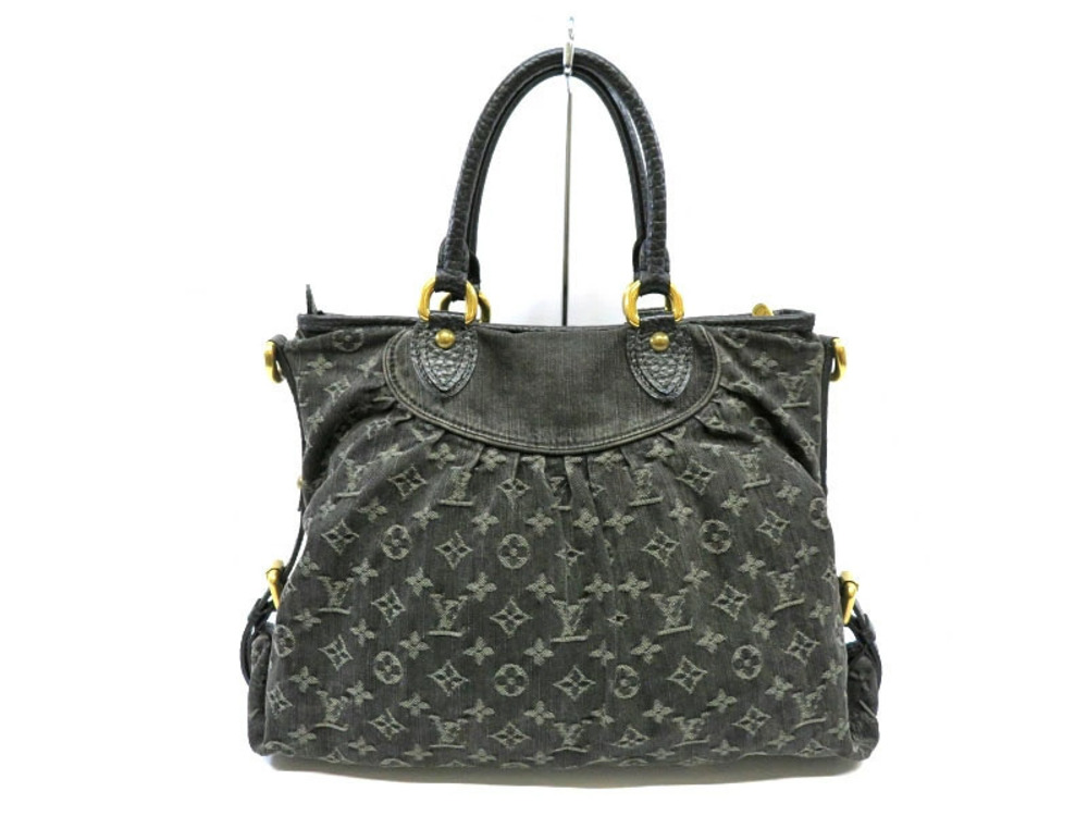 Louis Vuitton Neo Black Monogram Cabby Noir Denim